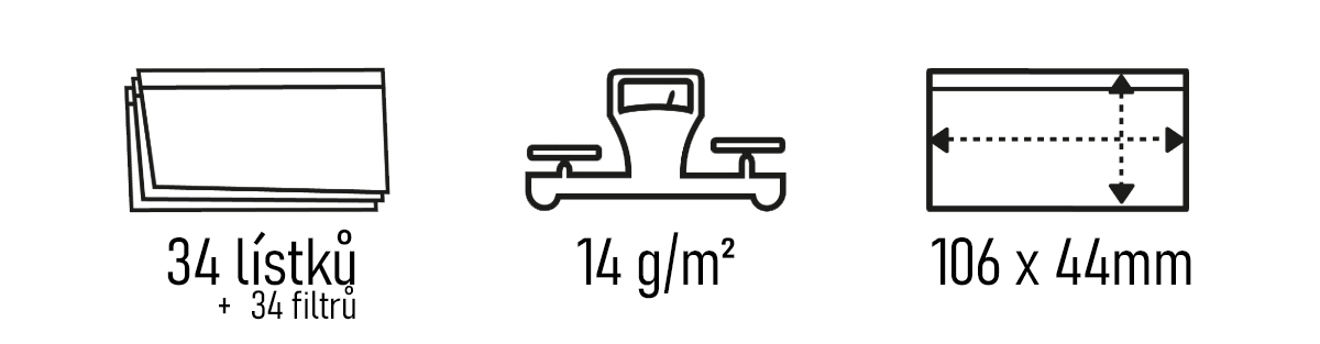 Mascotte KS Slim M-series + filtry tabulka